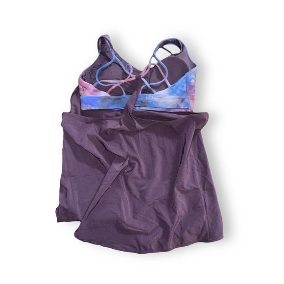 NWT Athleta Solace Support Top, Agate Purple/ Supernova SIZE S - Picture 5 of 6